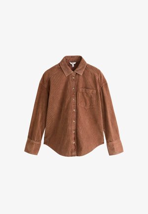 Next, WASHED CORDUROY SHIRT - Hemdbluse - tan brown