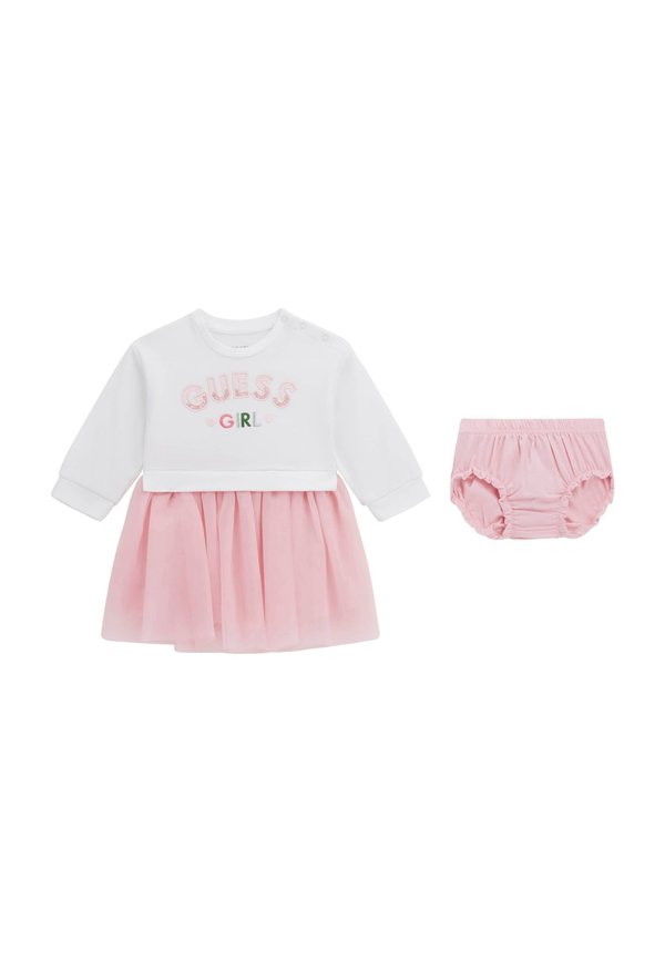 SET - Freizeitkleid - mehrfarbig, weiß