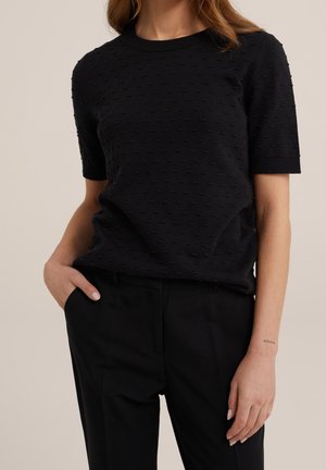 WE Fashion Strickpullover - black