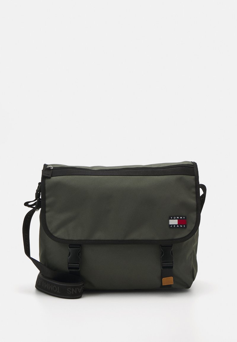 Tommy Jeans ESSENTIAL DAILY MESSENGER UNISEX - Skulderveske - pewter green