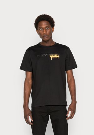 WITH PHOTOGRAPHIC PLASTIC - T-shirts med print - black