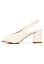 Escarpins Nine West Beige Bout Ouvert Taille 8 US - Talons Bas Slingback, Occasion