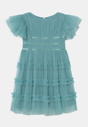 DETAIL RUFFLE DRESS - Cocktail dress / Party dress - blue haze