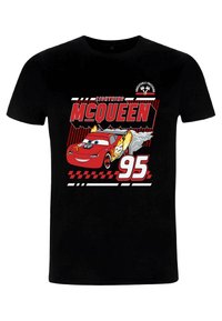 Disney - CARS 2 MCQUEENS DRAG - T-Shirt print - black Thumbnail-Bild 1