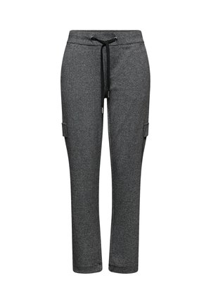 MELANGE - Pantalones cargo - schwarz