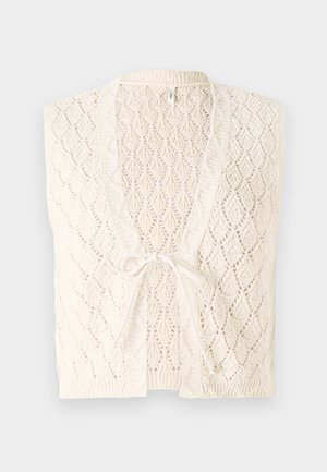 ONLY ONLCHILI STRING  - Waistcoat - ecru