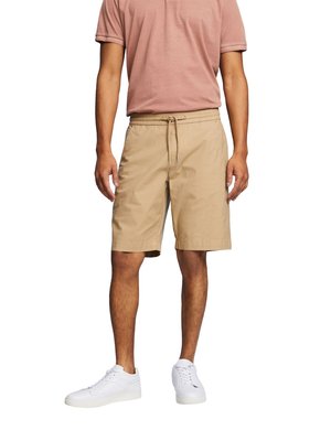 BERMUDA CHINO IN MISTO LINO CON VITA ELASTICIZZATA