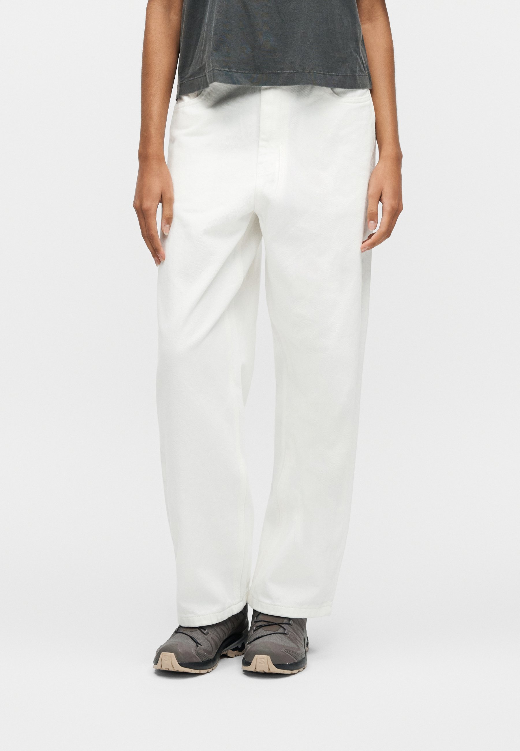 Carhartt WIP BRANDON PANT - Relaxed fit jeans - white - Zalando.co.uk
