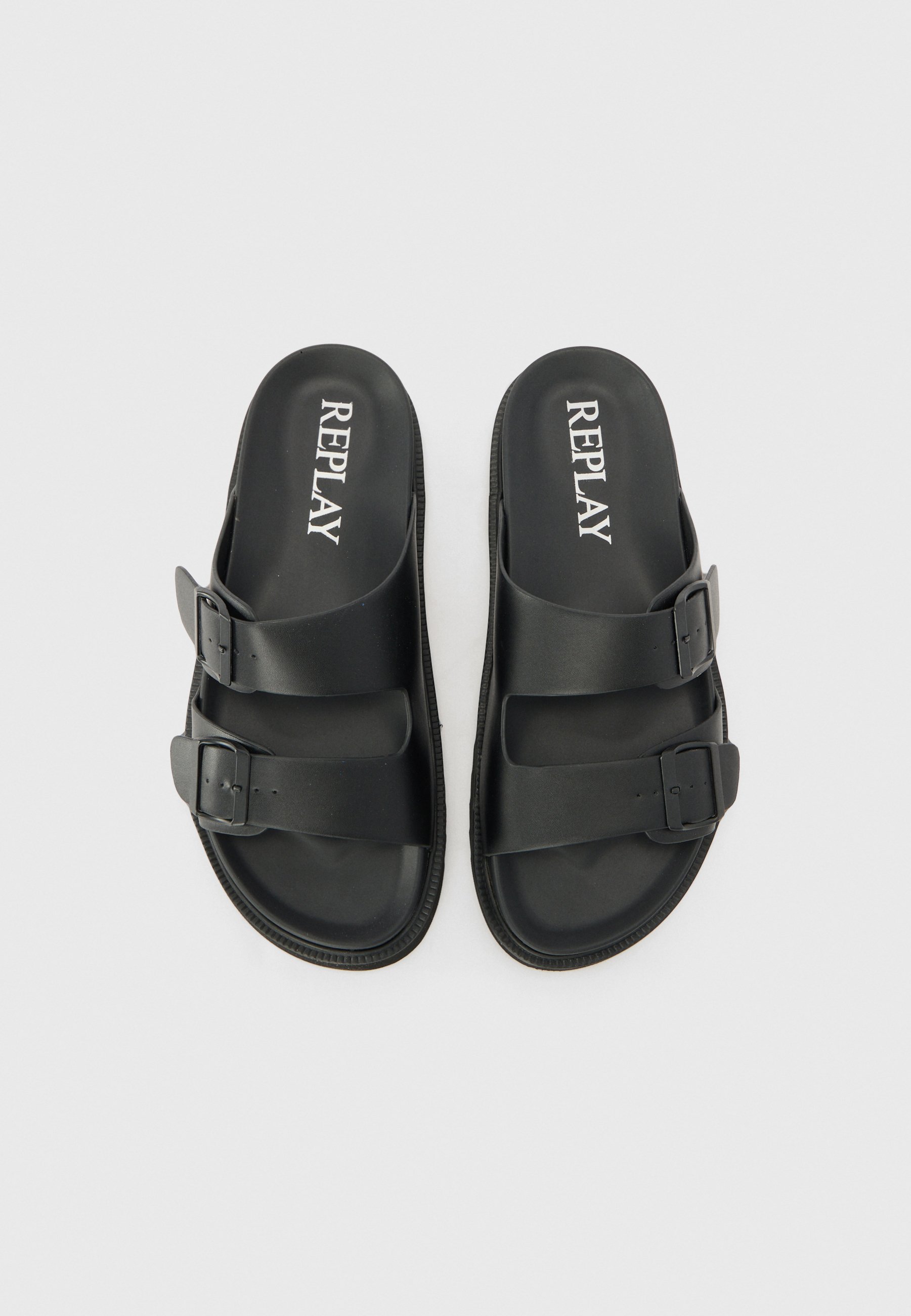 Replay HALLAN CITY - Slippers - black - Zalando.co.uk