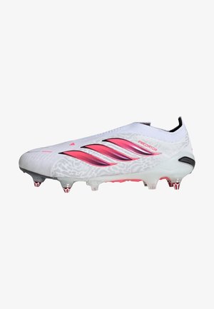 adidas Performance, PREDATOR ELITE LACELESS SOFT GROUND FOOTBALL BOOTS UNISEX - Voetbalschoenen voor zachte ondergrond - cloud white solar turbo core black