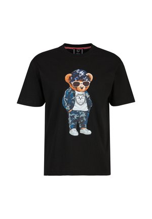 T-shirt imprimé - black navy