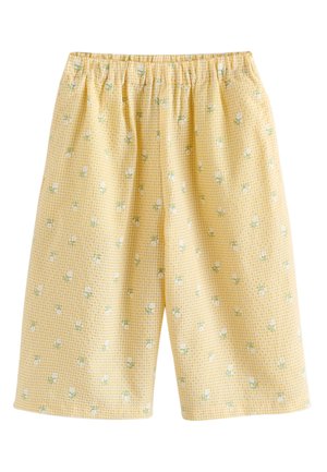 Next REGULAR FIT - PULLON WIDE LEG  - Püksid - lemon yellow ditsy