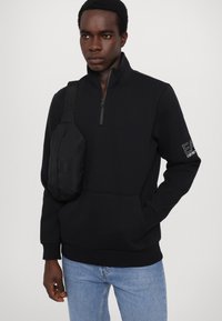EA7 Emporio Armani FELPA UNISEX - Sudadera - black