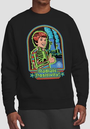 Cotton Soul, STEVEN RHODES RADIATE POSITIVITY - Sweatshirt - black
