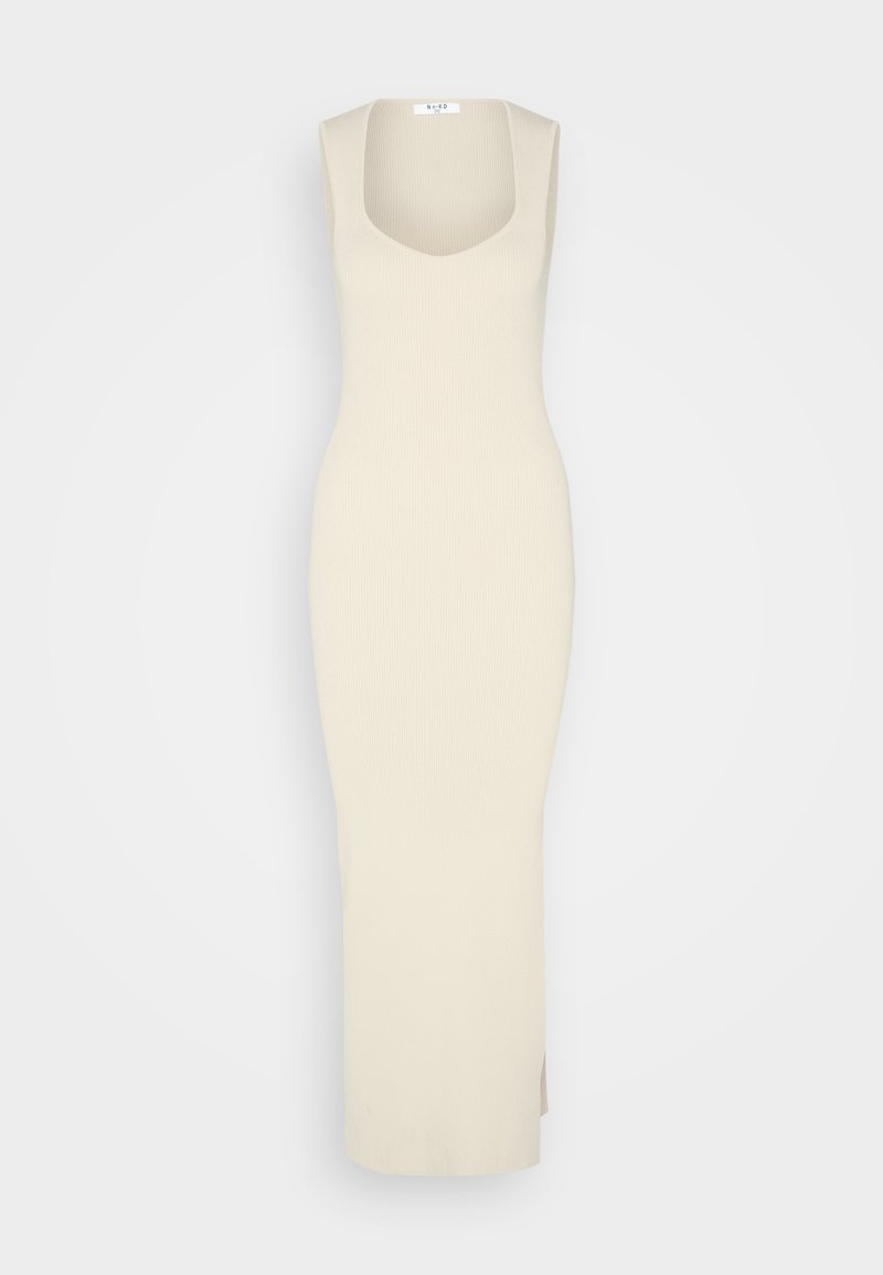 NA-KD Gebreide jurk beige