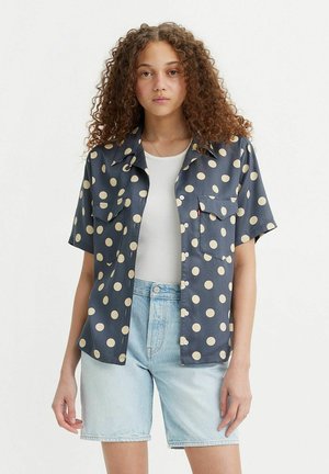 EMBER BOWLING SHIRT - Button-down blouse - annie dot navy smoke