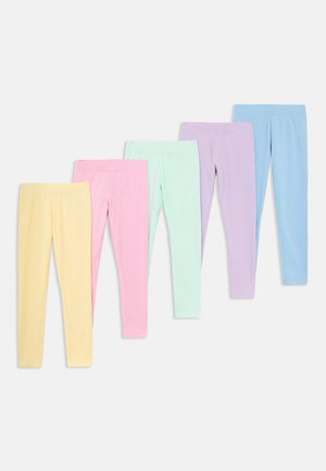 Friboo 5 PACK - Legging (type pantalon) - light blue/mint/yellow