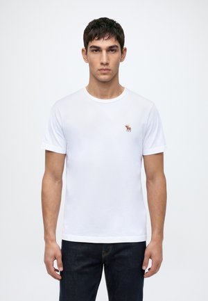 Abercrombie & Fitch, EVERYDAY ESSENTIAL ICON - Обикновена тениска - white