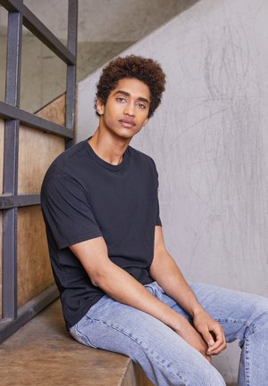 2 PACK - T-shirt - bas - jet black, white