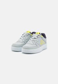 Kappa UNISEX - Tenisice - light grey/green lime