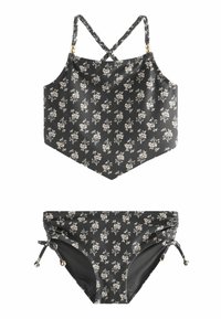 Next REGULAR FIT SET - Bikini - black white woodblock