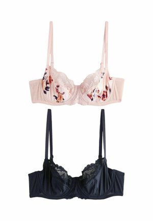 GEORGIE NON PADDED FULL CUP TWO PACK - Bügel BH - navy/cream floral