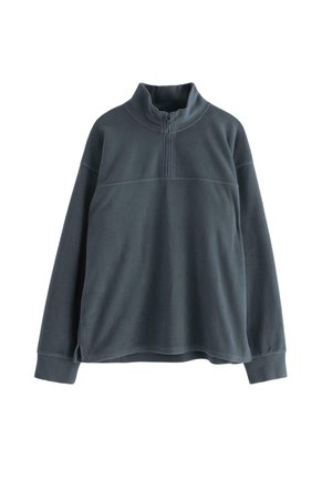 WITH HALF-ZIP - Fleecetrøjer - dark grey
