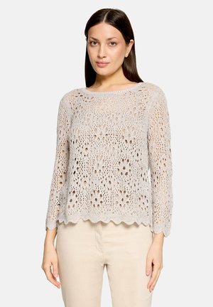 Betty Barclay BETTY BARCLAY MIT 3/4 ARM STRICKPULLOVER - Striktrøje - grau