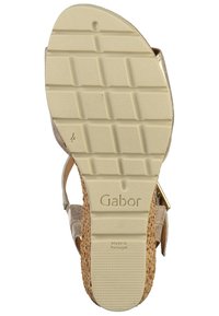 Gabor Sandali con zeppa - silver-coloured