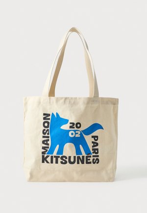Maison Kitsuné GALLERY FOX TOTE - Geantă de pânză - ecru