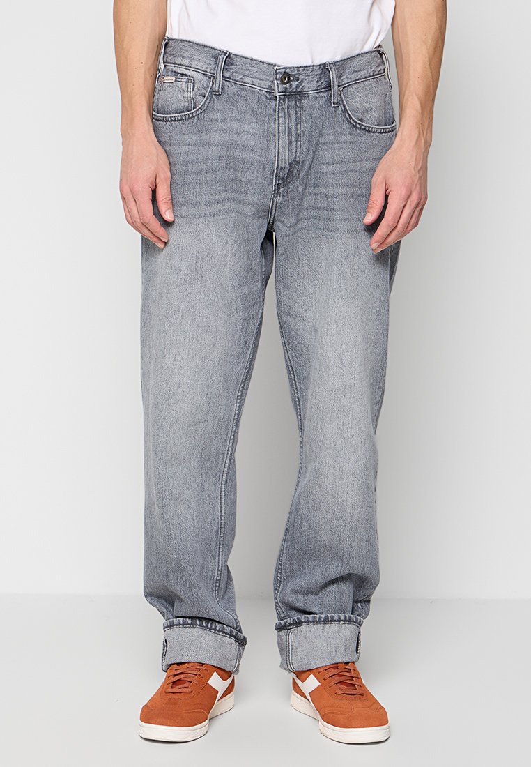 lindbergh Wijde jeans grijs
