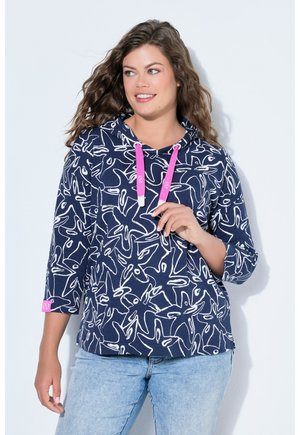 3/4 ARM - Felpa con cappuccio - navy blue