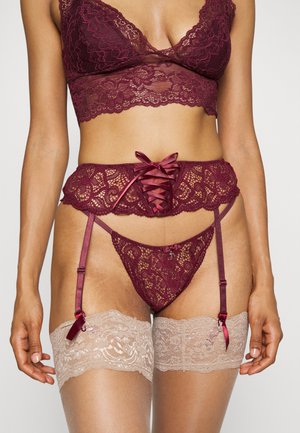 STRUMPFGÜRTEL - Porte-jarretelles - dark red