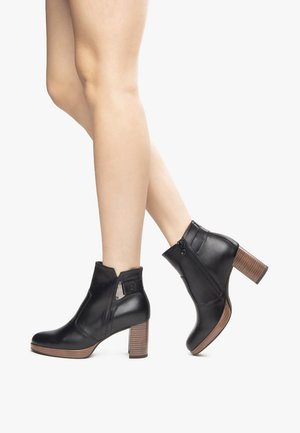 Bottines à plateau - nero