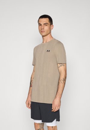 VANISH SEAMLESS NOVELTY  - Potiskana majica - city khaki/black