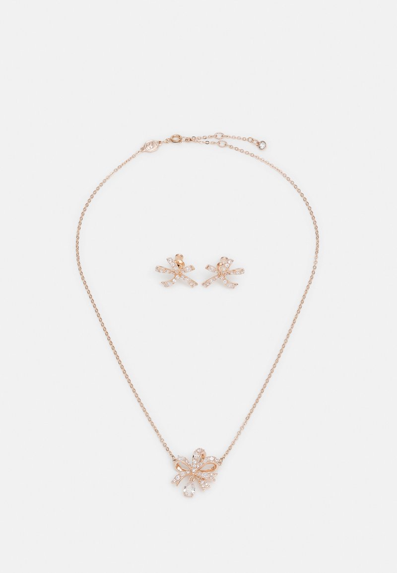 Swarovski HYPERBOLA BOW SET - Ohrringe - rose gold-coloured