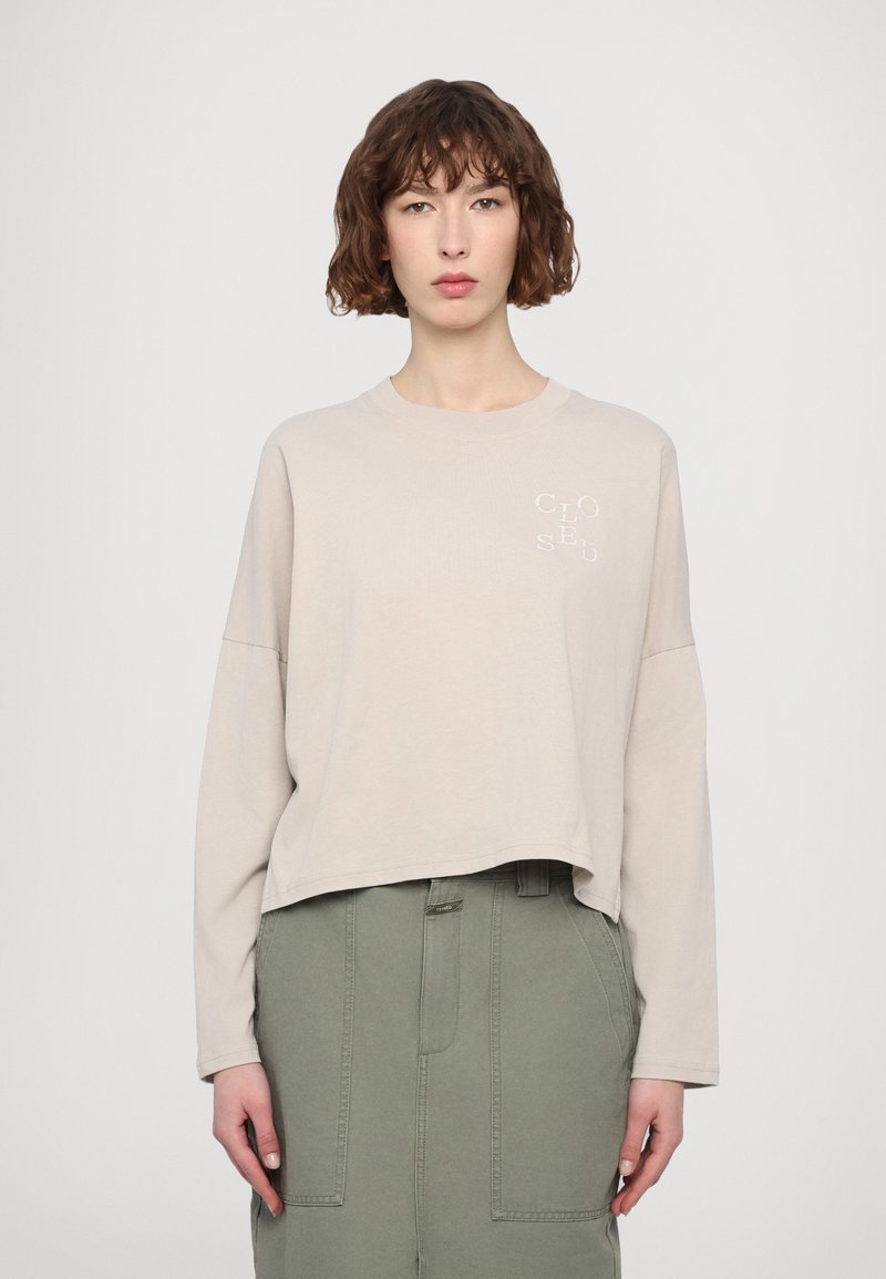 CLOSED - CREWNECK LONGSLEEVE - T-shirt à manches longues - soft grey, Agrandir
