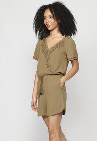 Koroshi SHORT SLEEVE - Overal - kaki   khaki