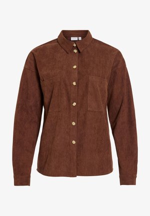 VILA VIKIRA - Lehká bunda - chocolate brown