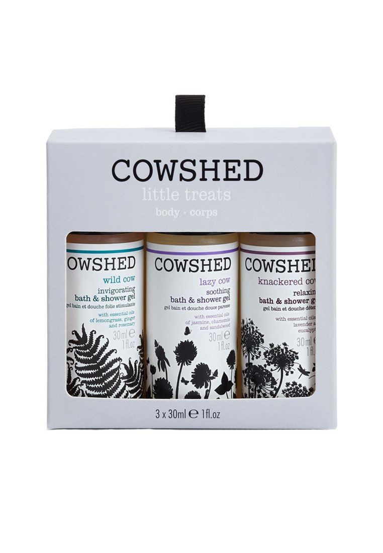 Cowshed Little Treats Body Set – 3 X 30 Ml Duschgel & Bodylotion, Relax & Active, Für Handgepäck, Vegan