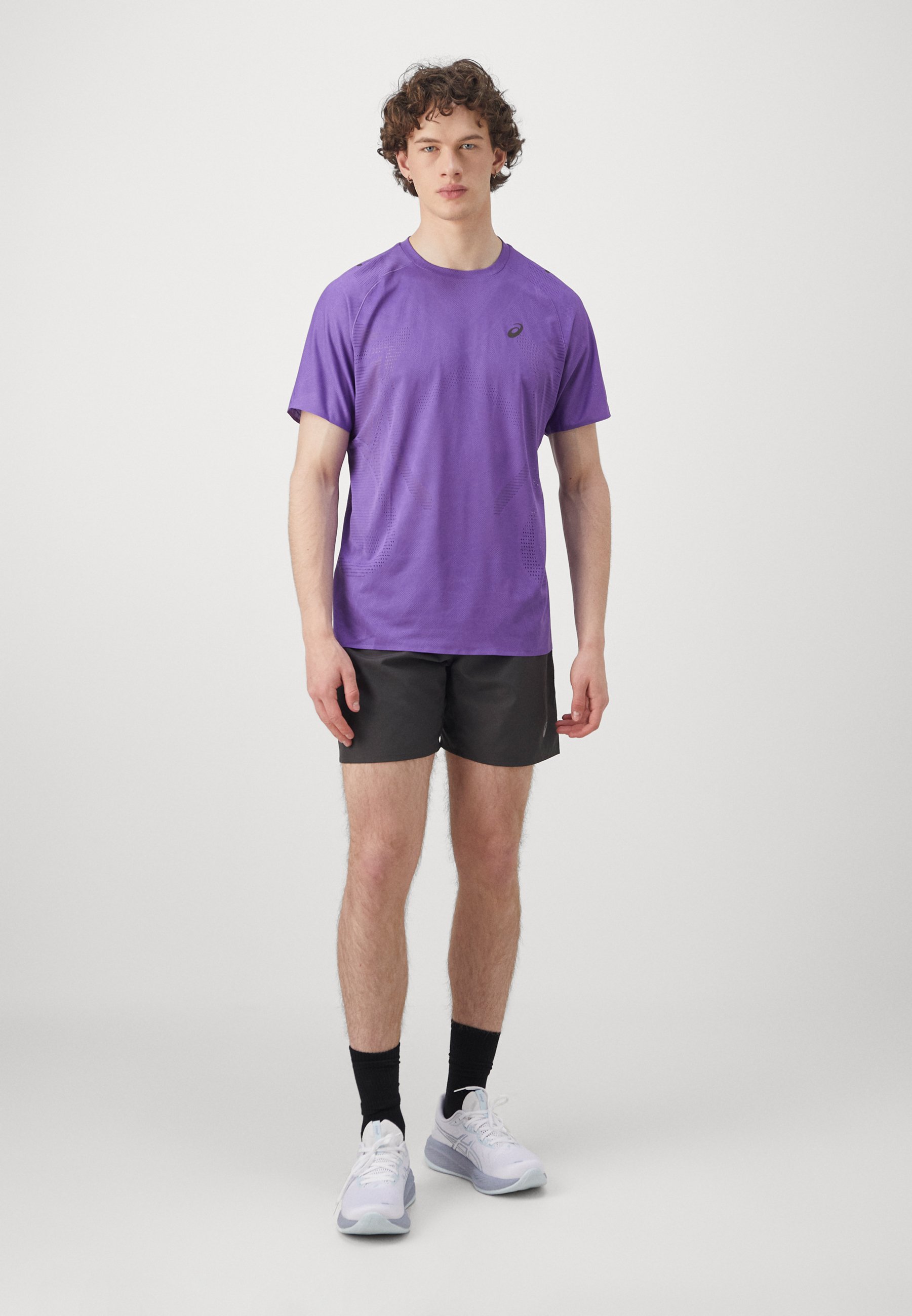 ASICS METARUN - Sports T-shirt - purple - Zalando.co.uk