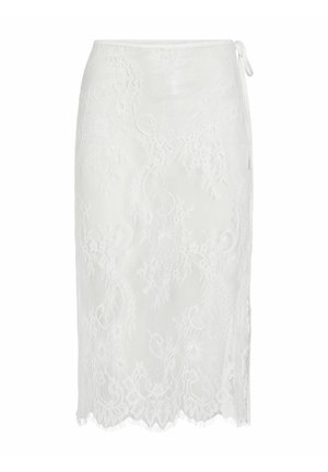 VILA, WICKELROCK VIALIS SPITZEN - Jupe portefeuille - snow white