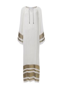 CONTRAST STRIPED - Robe longue - white
