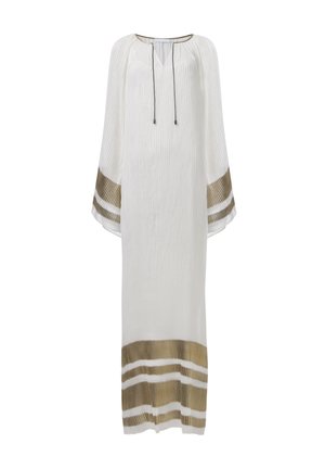 Leem CONTRAST STRIPED - Robe longue - white