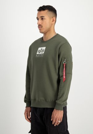 Alpha Industries LOGO - Sweatshirt - dark olive