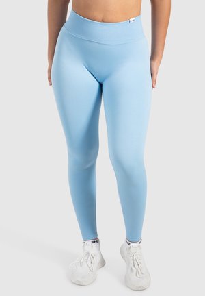 MYRAH SEAMLESS SCRUNCH V-SHAPE - Leggings - hellblau