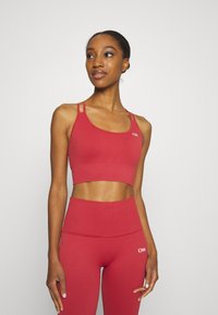 ICANIWILL DEFINE SEAMLESS BRA - Sportmelltartó könnyű sportoláshoz - autumn red