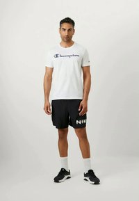 Champion TEE SMALL AND BIG LOGO 2 PACK - T-shirts - dark blue/white