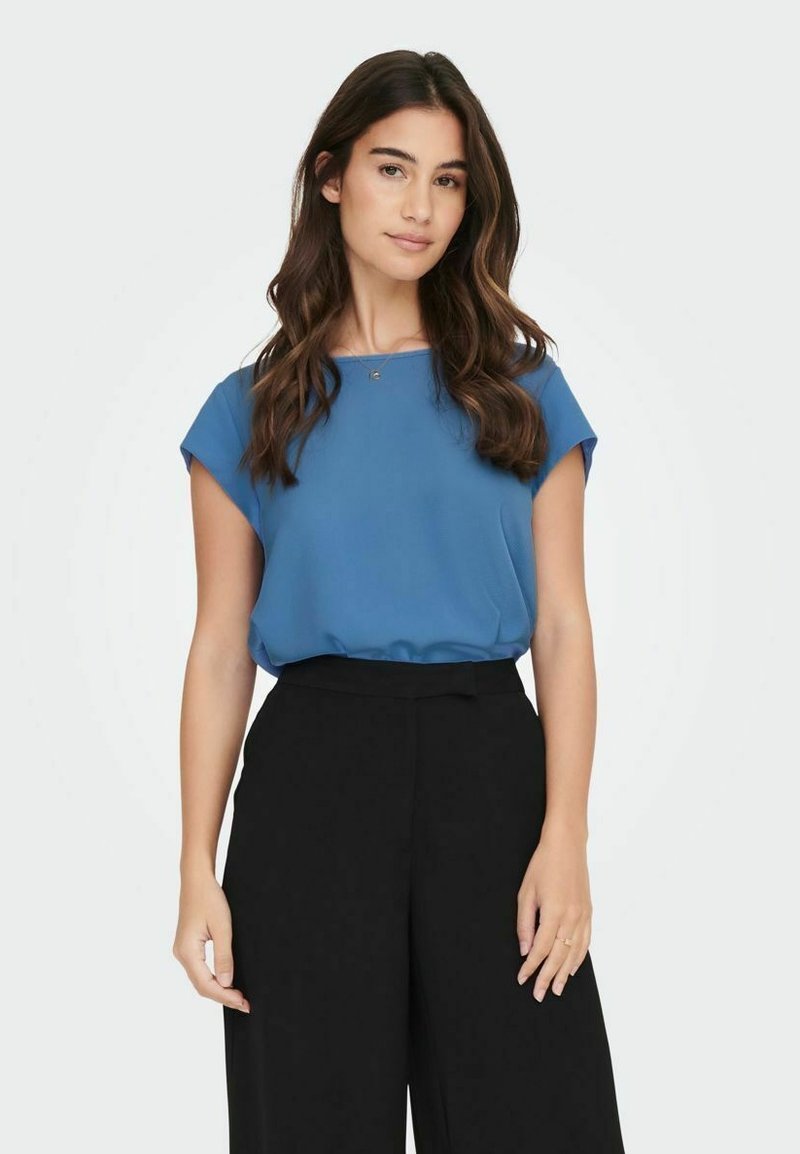 ONLY VIC S/S SOLID NOOS PTM - T-shirts basic - blue yonder