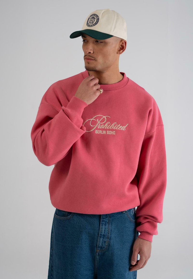 PROHIBITED - CREW NECK - Sweatshirt - red, Enlarge